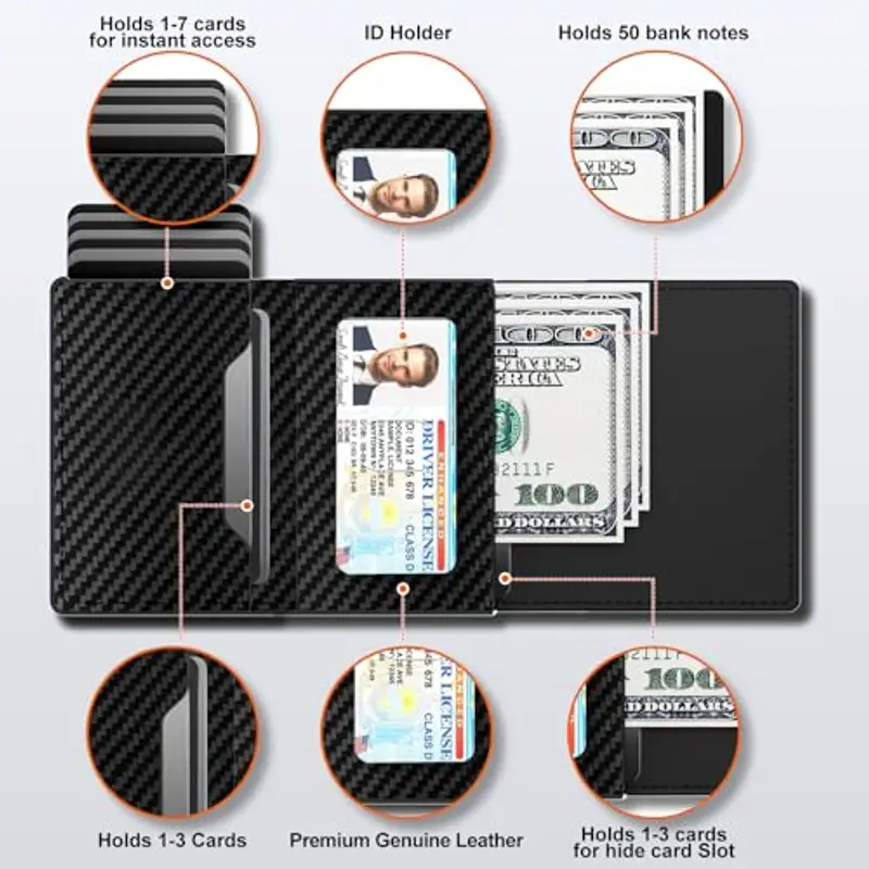 Dwnkove Portamonete Uomo Nero 943385 miniatura 3