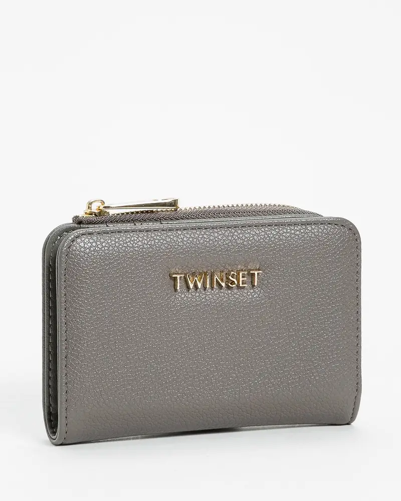 Portafoglio zip around grigio