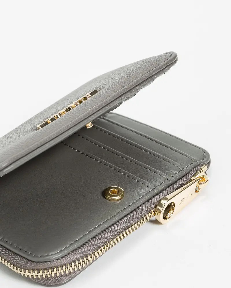 Portafoglio zip around grigio miniatura 2