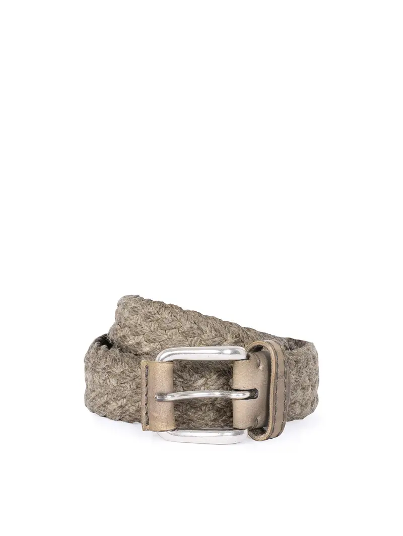 Cintura Grigia Intrecciata Grigio