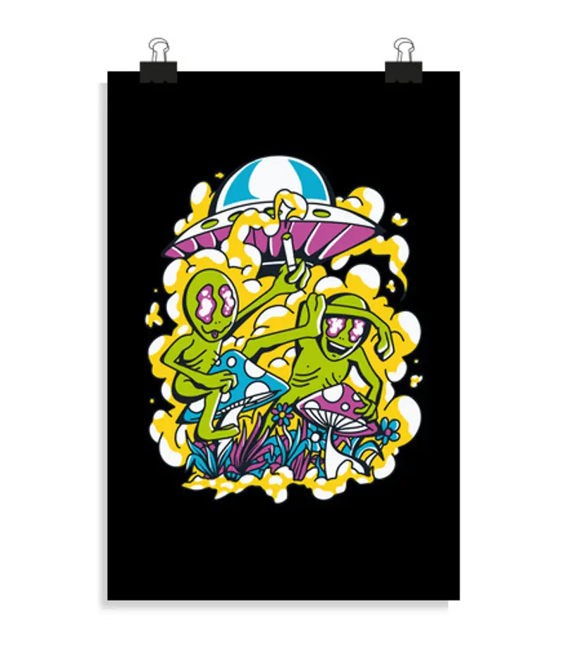 Poster verticale 2:3 - (20 x 30 cm) alieni drogati