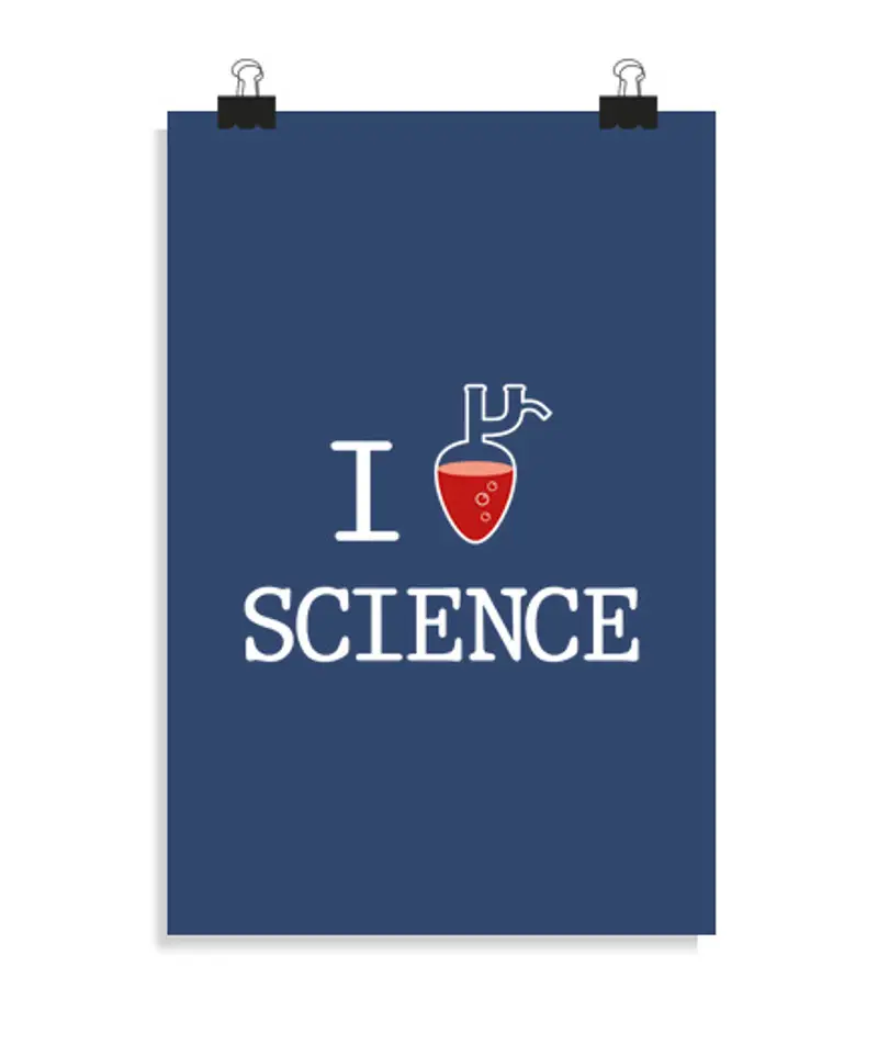 Poster verticale 2: 3 - (20 x 30 cm) amore scienza
