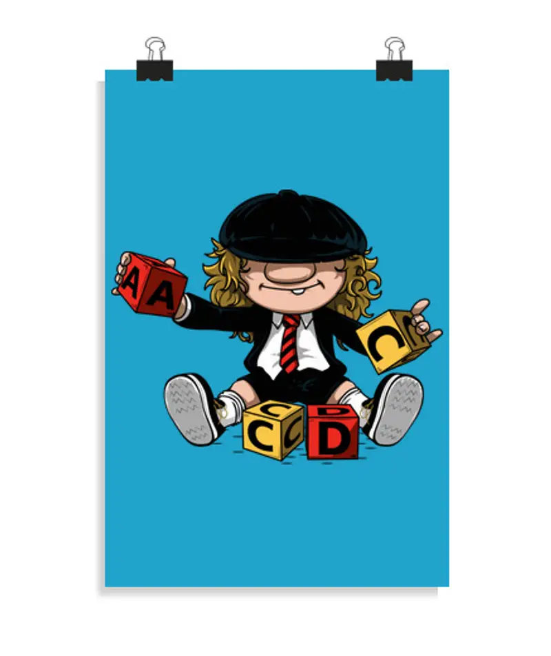 Poster verticale 2: 3 - (20 x 30 cm) angus you ng