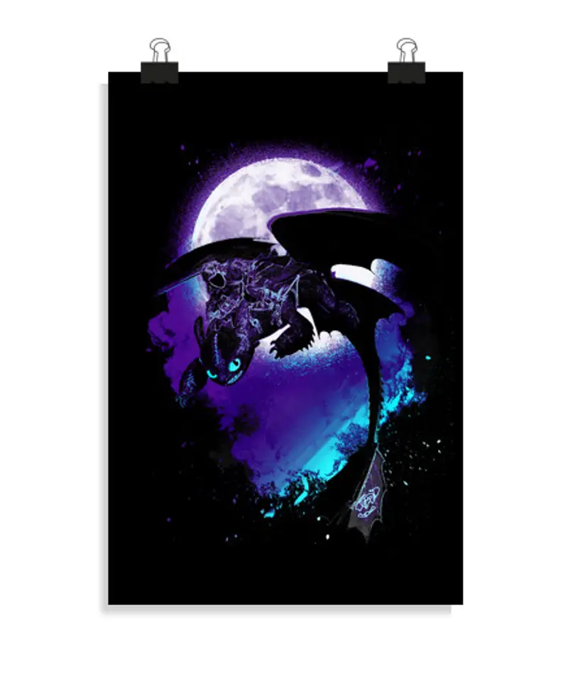 Poster verticale 2:3 - (20 x 30 cm) anima della night furia