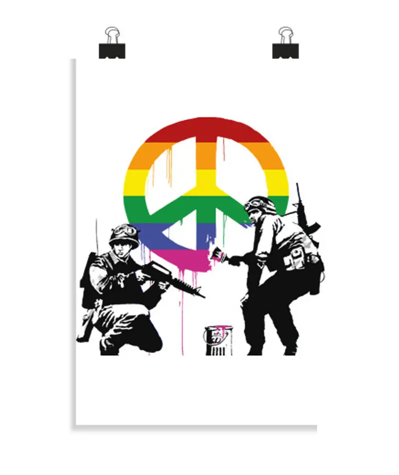 Poster verticale 2: 3 - (20 x 30 cm) bank e sol dad dlei polizia