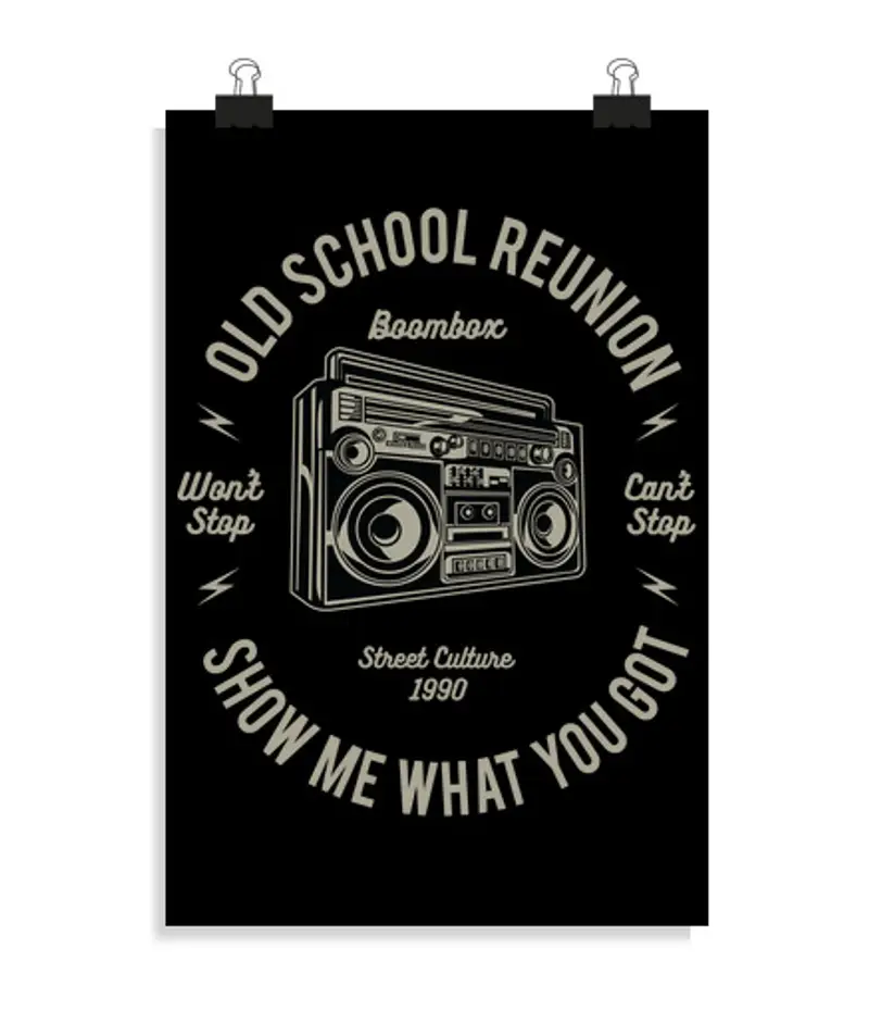 Poster verticale 2:3 - (20 x 30 cm) Boombox