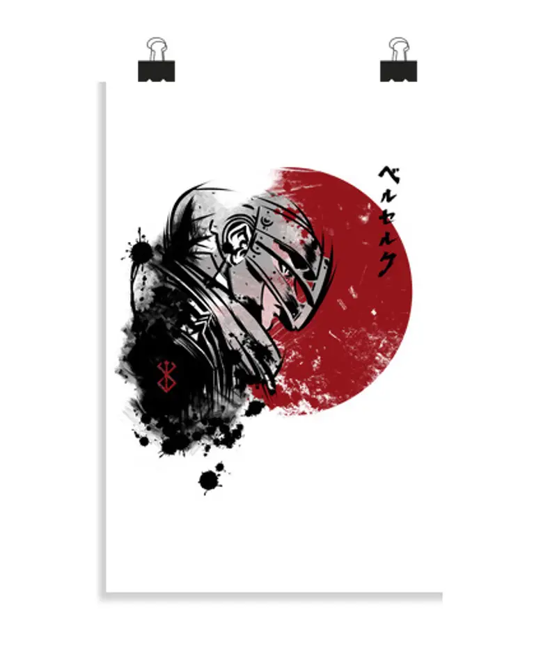 Poster verticale 2:3 - (20 x 30 cm) budlei rossa del sole