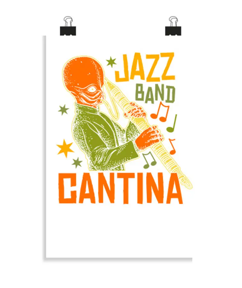 Poster verticale 2: 3 - (20 x 30 cm) can tina jazz band