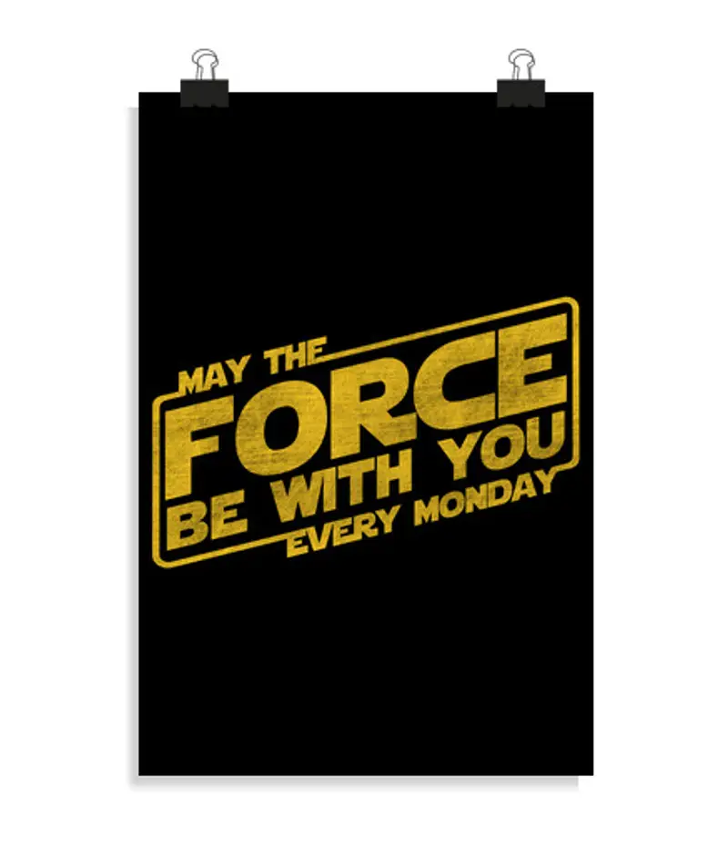 Poster verticale 2:3 - (20 x 30 cm) Che la force sia con you tutti i mon da