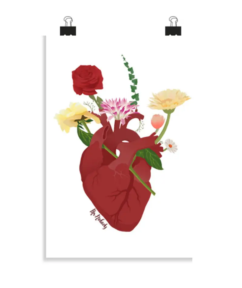 Poster verticale 2: 3 - (20 x 30 cm) cor cordium