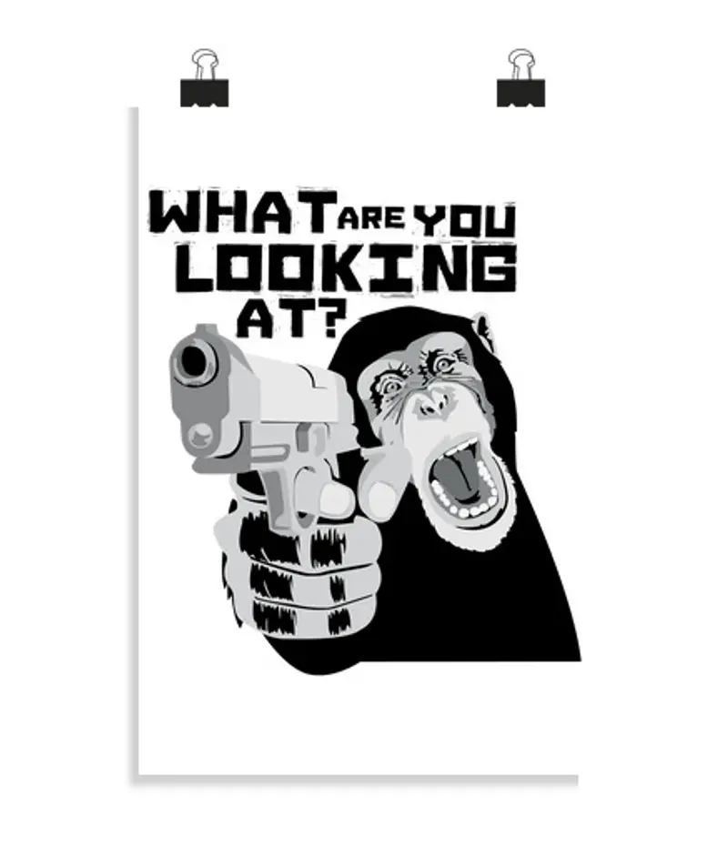 Poster verticale 2:3 - (20 x 30 cm) cosa stai guardando?