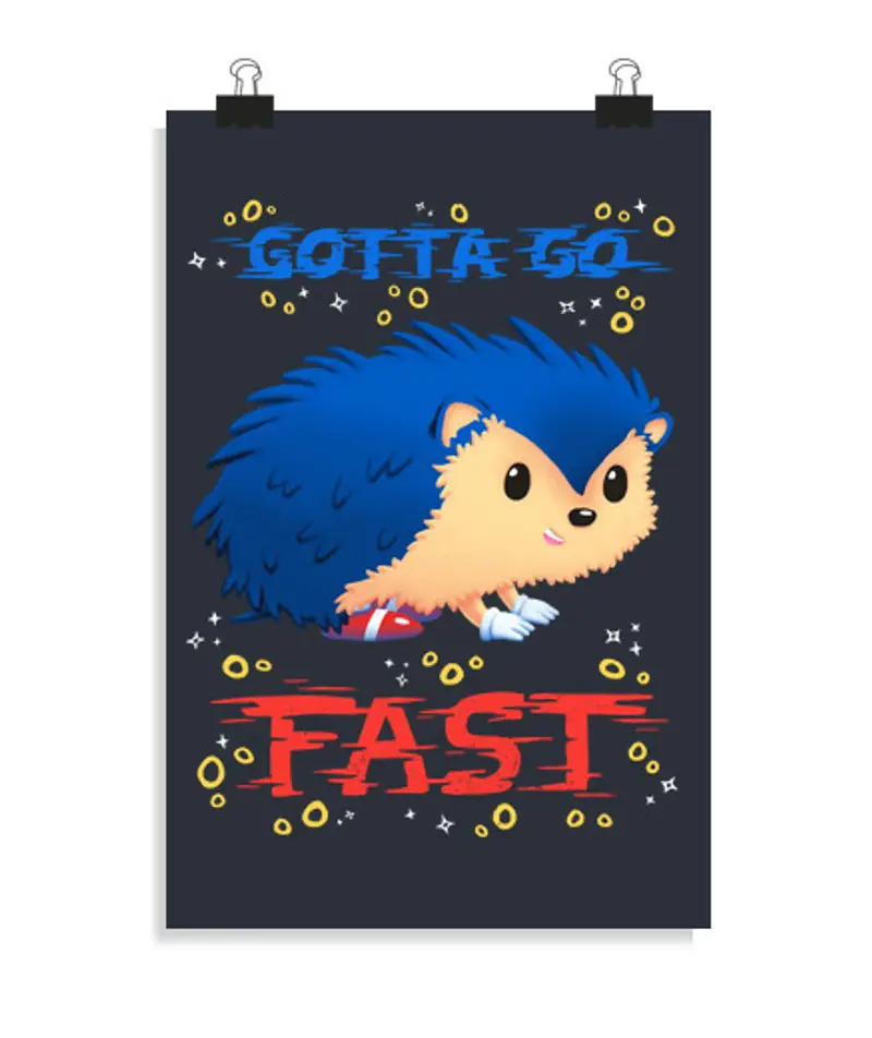 Poster verticale 2: 3 - (20 x 30 cm) devo andare veloce