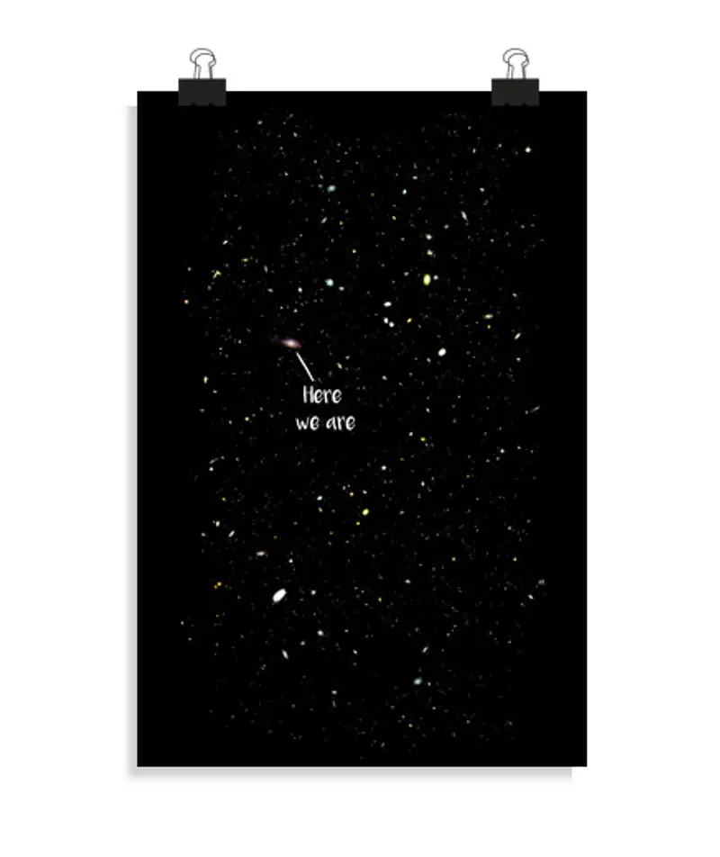 Poster verticale 2: 3 - (20 x 30 cm) eccoci qui