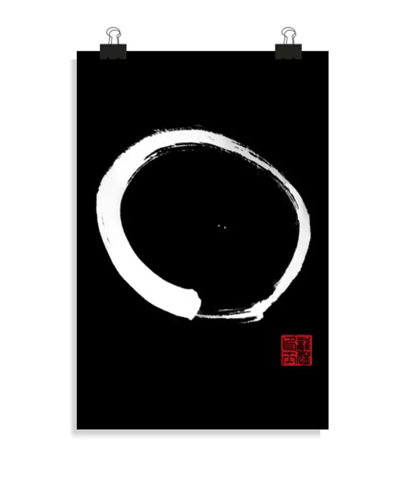 Poster verticale 2: 3 - (20 x 30 cm) enso sumie