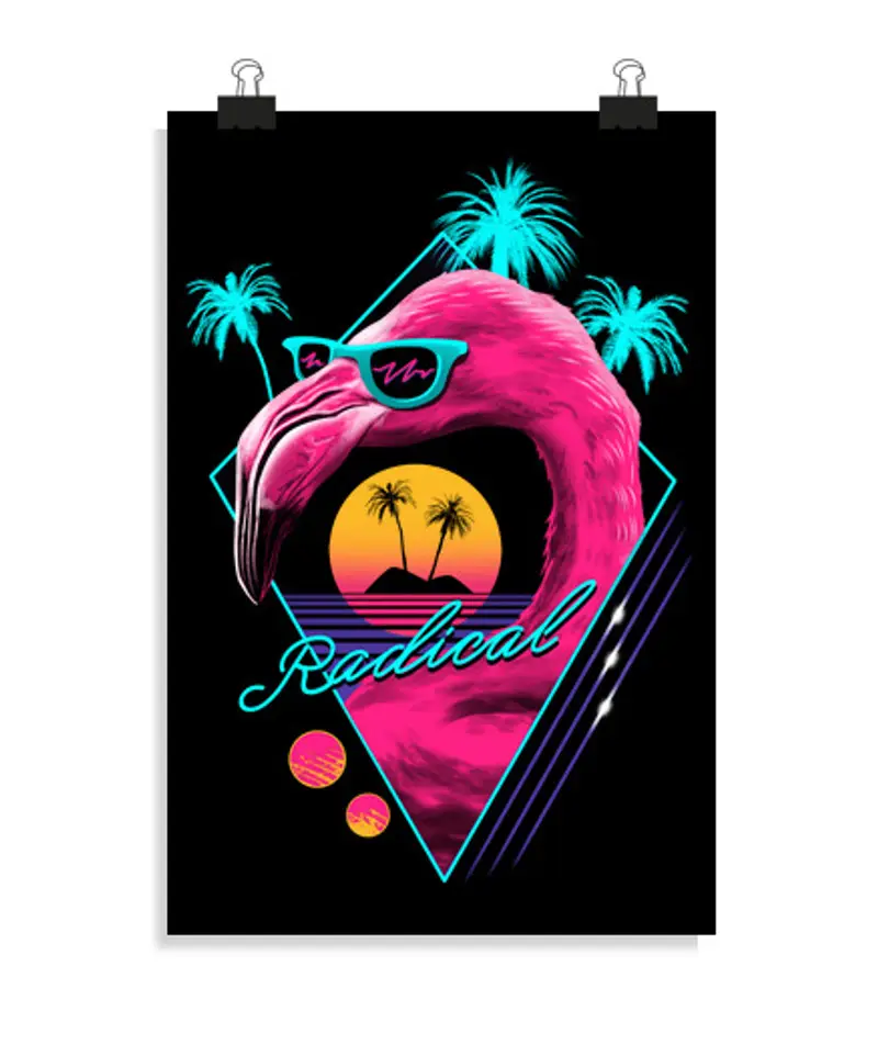 Poster verticale 2: 3 - (20 x 30 cm) fenicottero