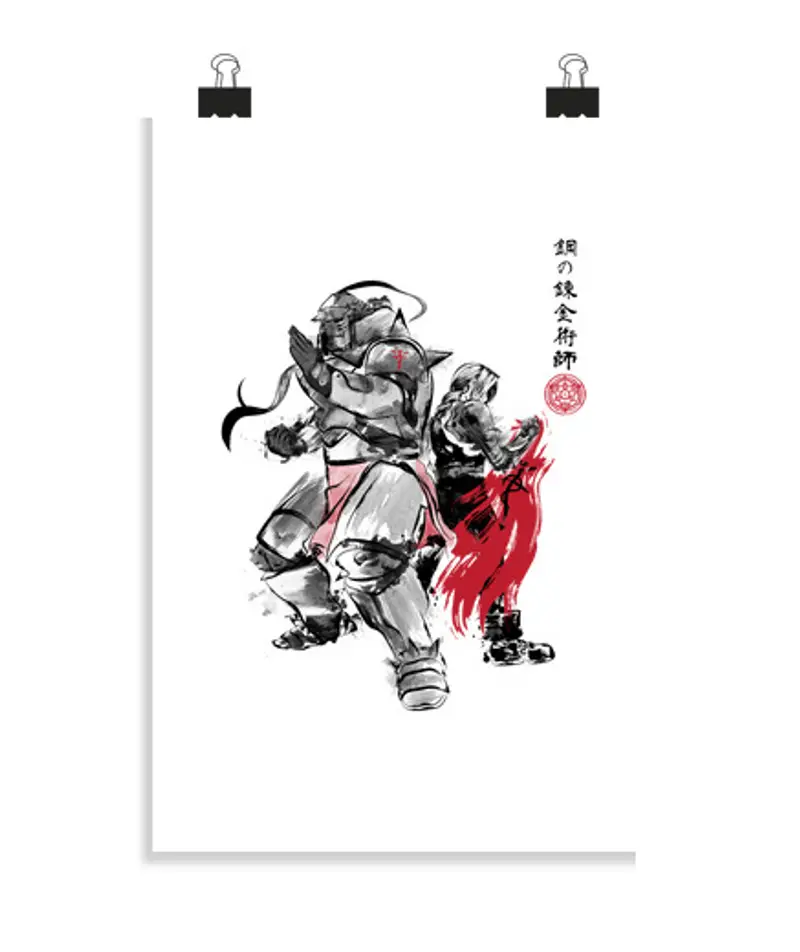 Poster verticale 2: 3 - (20 x 30 cm) fratleinza sumi-e