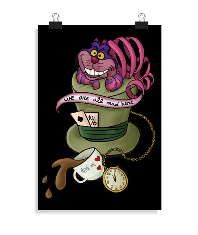 Poster verticale 2:3 - (20 x 30 cm) gattoto chesire