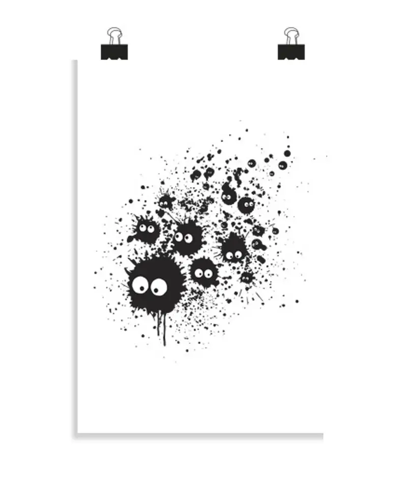 Poster verticale 2: 3 - (20 x 30 cm) ink susuwatari