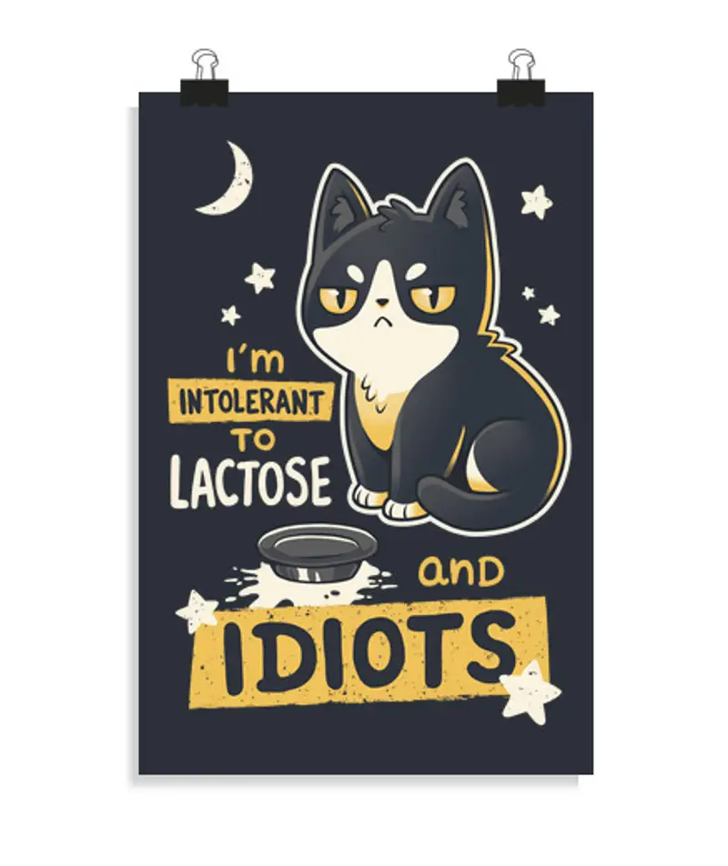 Poster verticale 2: 3 - (20 x 30 cm) intollerante