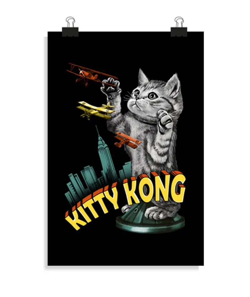 Poster verticale 2: 3 - (20 x 30 cm) kitty kong