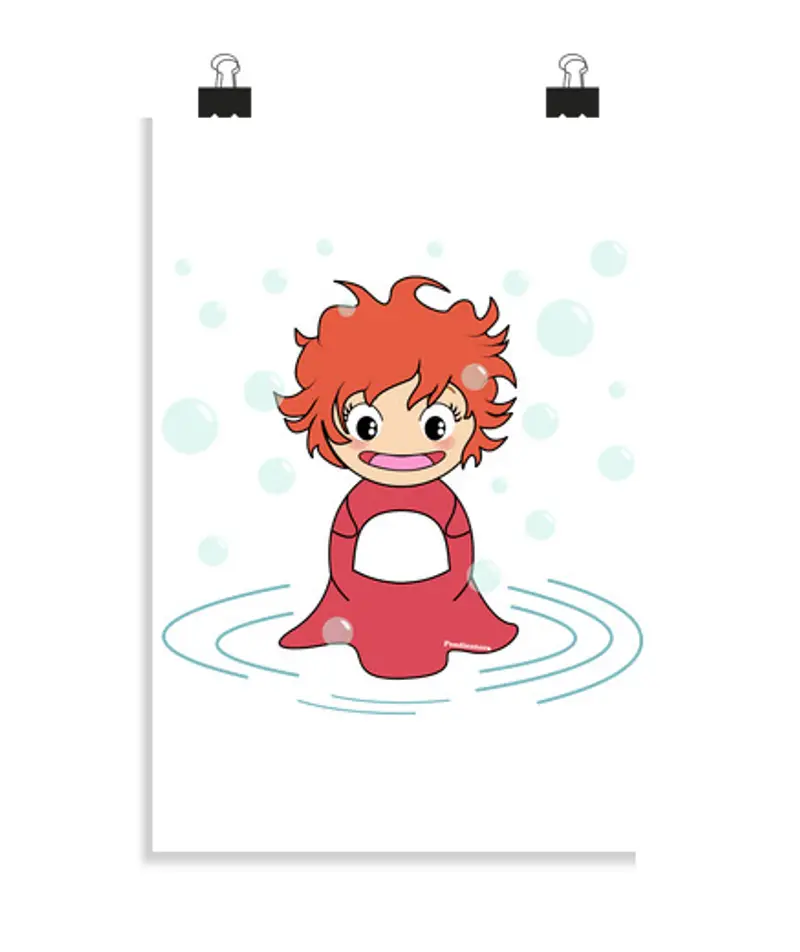 Poster verticale 2: 3 - (20 x 30 cm) kokeshi ponyo