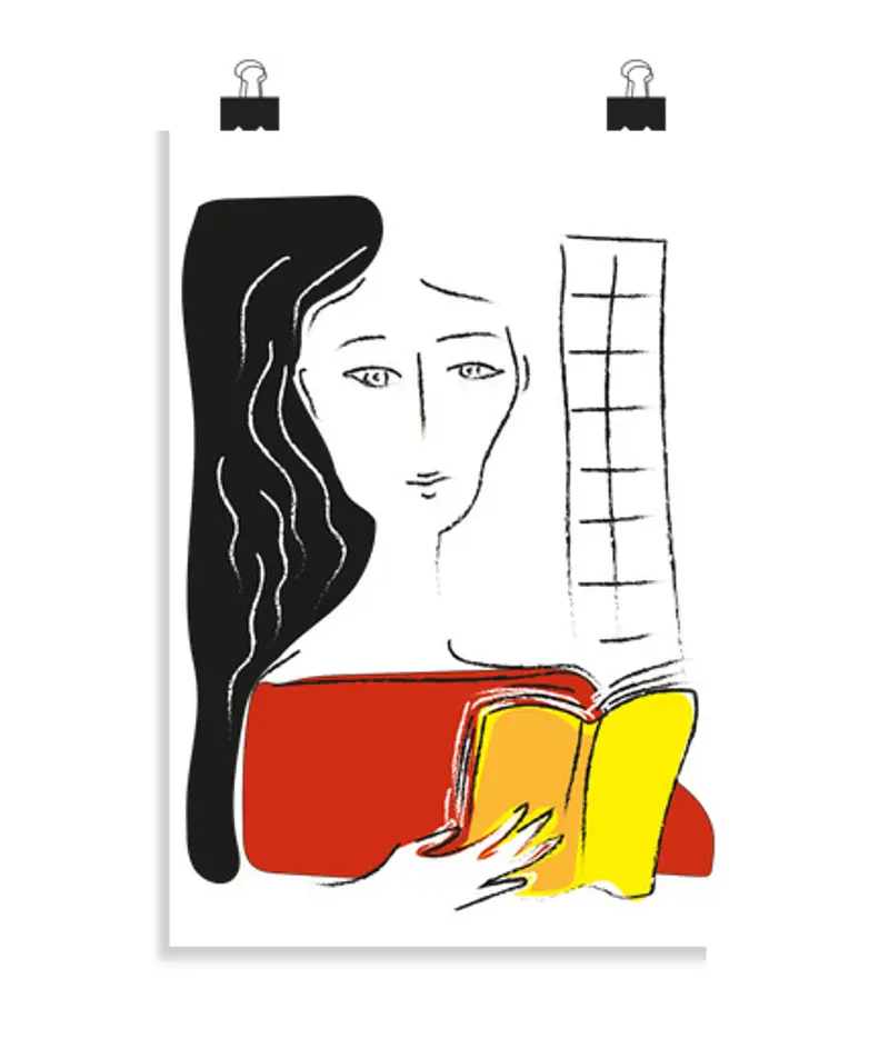 Poster verticale 2:3 - (20 x 30 cm) lettore accanto allo sfiato ana