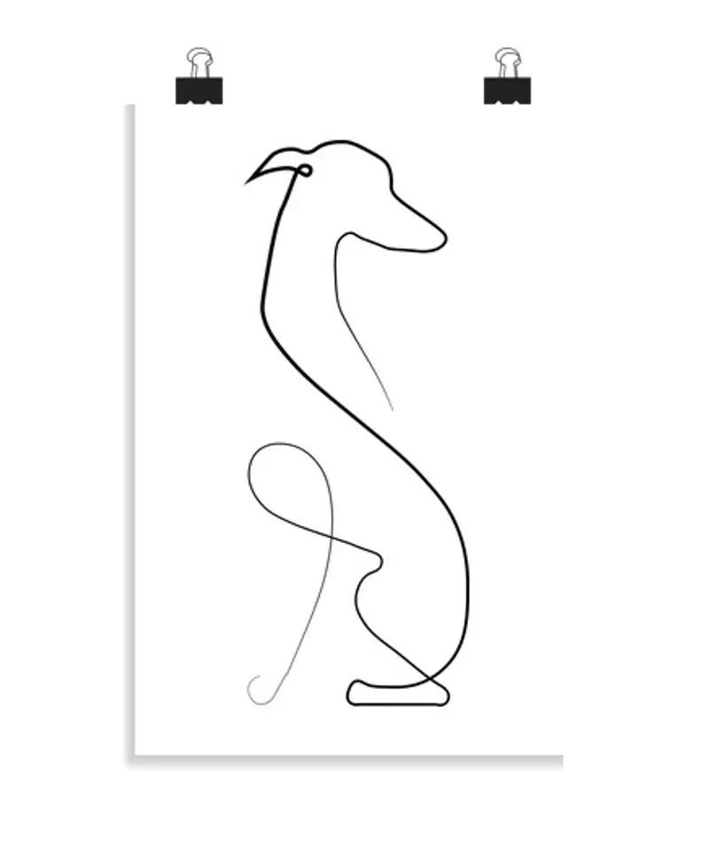 Poster verticale 2:3 - (20 x 30 cm) levriero