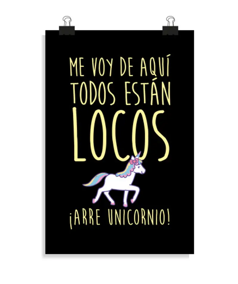 Poster verticale 2:3 - (20 x 30 cm) Me ne sto andando ... un unico !