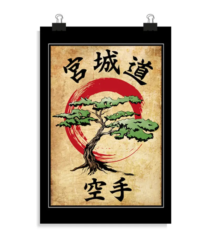 Poster verticale 2: 3 - (20 x 30 cm) miyagi fa il blocco di wood