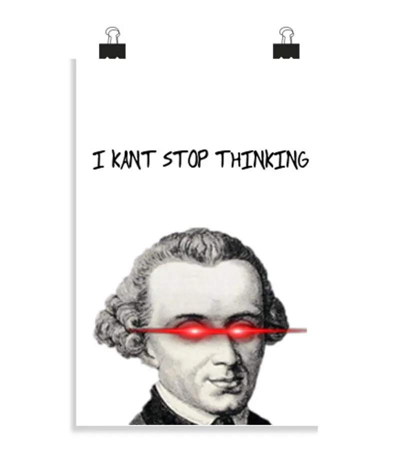 Poster verticale 2: 3 - (20 x 30 cm) non voglio smettere di pensare alla filosofia