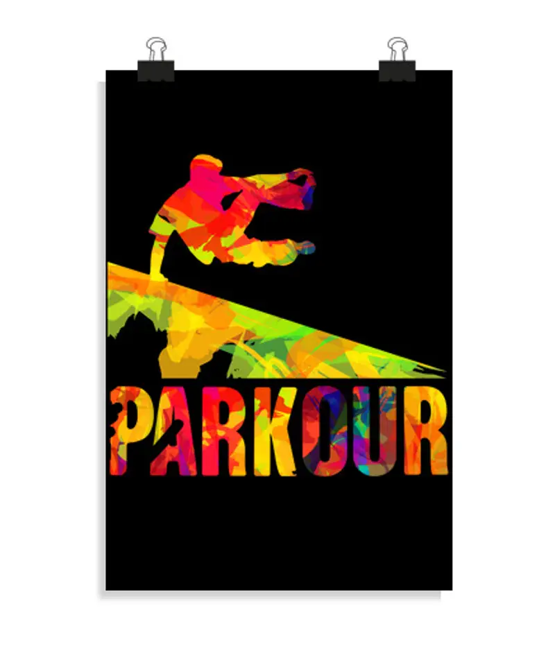 Poster verticale 2:3 - (20 x 30 cm) parkour freestyle freestyle sport