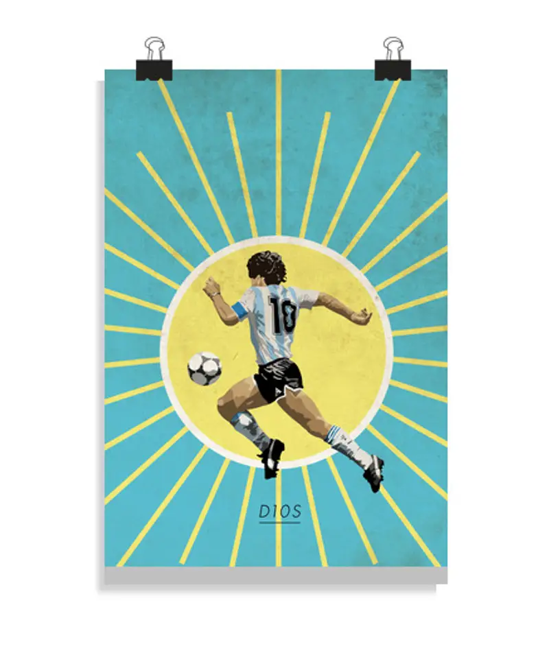 Poster verticale 2:3 - (20 x 30 cm) poster di maradona