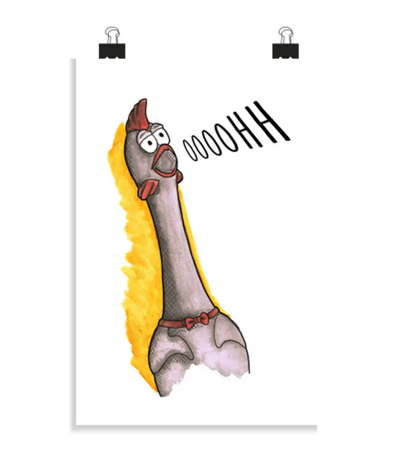 Poster verticale 2: 3 - (20 x 30 cm) poster di pollo