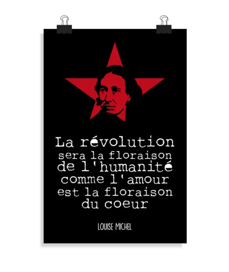 Poster verticale 2: 3 - (20 x 30 cm) poster - louise michel - la rivoluzione