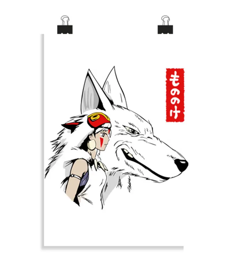 Poster verticale 2: 3 - (20 x 30 cm) principessa mononoke