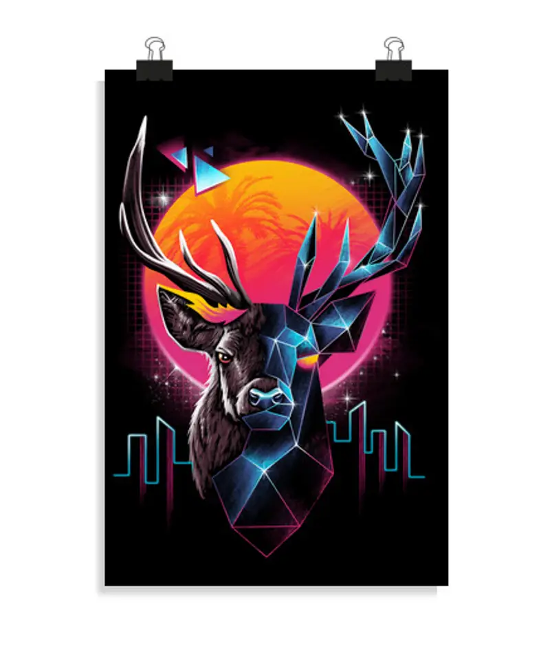 Poster verticale 2: 3 - (20 x 30 cm) rad stag