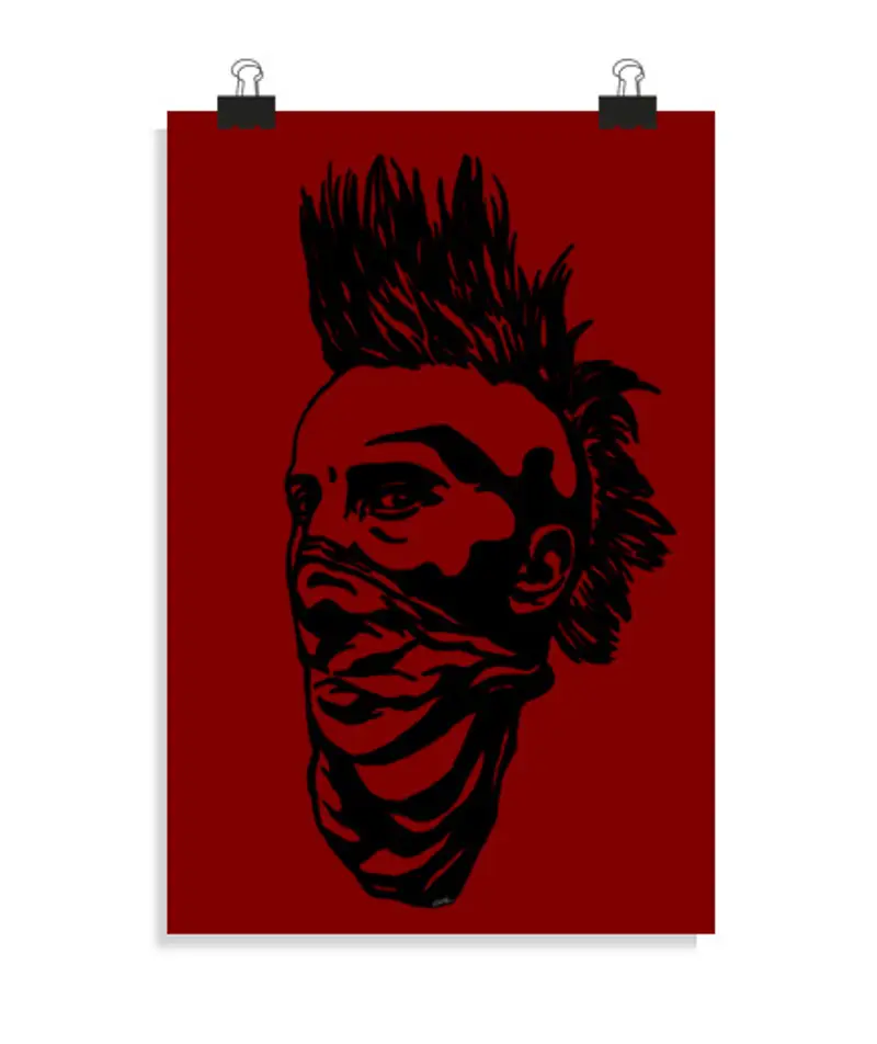 Poster verticale 2: 3 - (20 x 30 cm) ragazzo punk