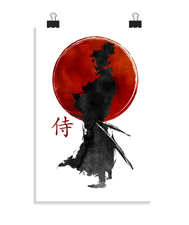 Poster verticale 2:3 - (20 x 30 cm) samurai