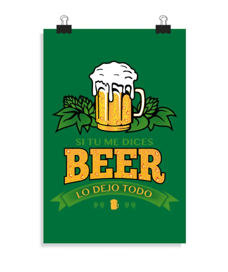 Poster verticale 2: 3 - (20 x 30 cm) se mi dici bee lecio tutto