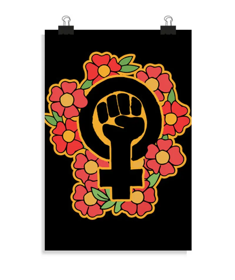 Poster verticale 2:3 - (20 x 30 cm) simbolo femminista