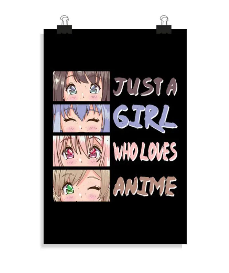 Poster verticale 2: 3 - (20 x 30 cm) solo una ragazza che ama gli anime