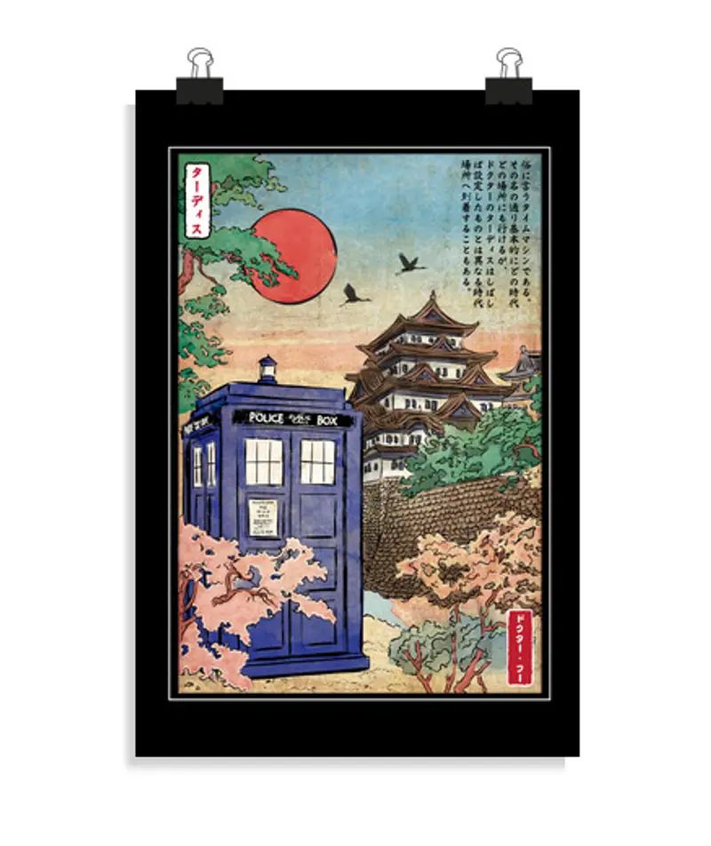 Poster verticale 2:3 - (20 x 30 cm) tardis in ja pan