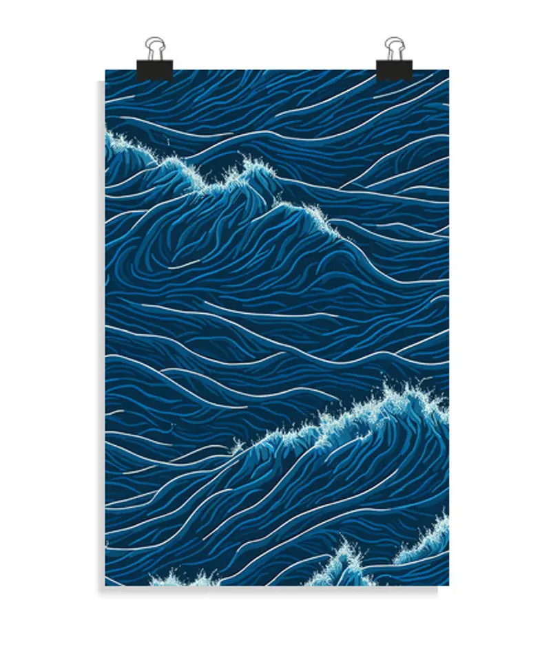 Poster verticale 2:3 - (20 x 30 cm) tellefono senza onde di hok usa i