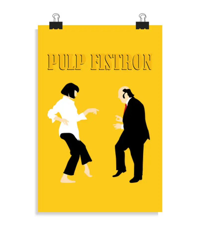 Poster verticale 2: 3 - (20 x 30 cm) testo pulp fistron (20 x 30 cm)