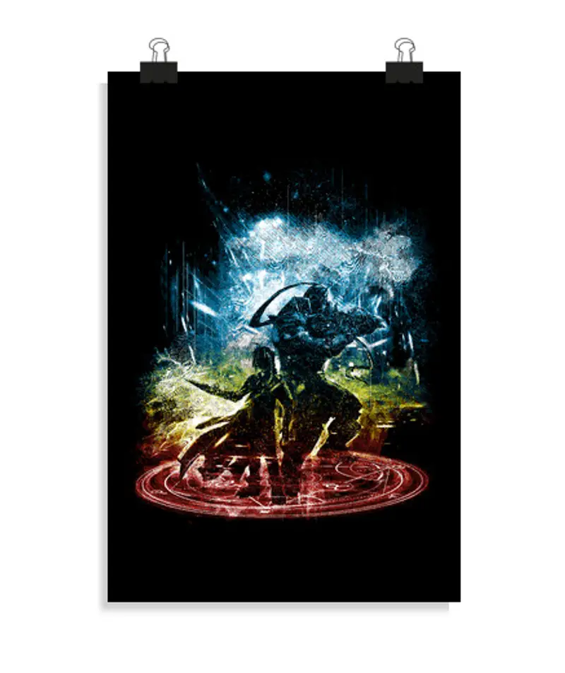 Poster verticale 2: 3 - (20 x 30 cm) trasmutazione tempesta-arcobaleno versi