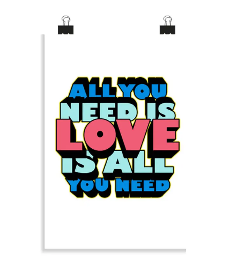 Poster verticale 2: 3 - (20 x 30 cm) tutto ciò di cui hai bisogno è che l39a