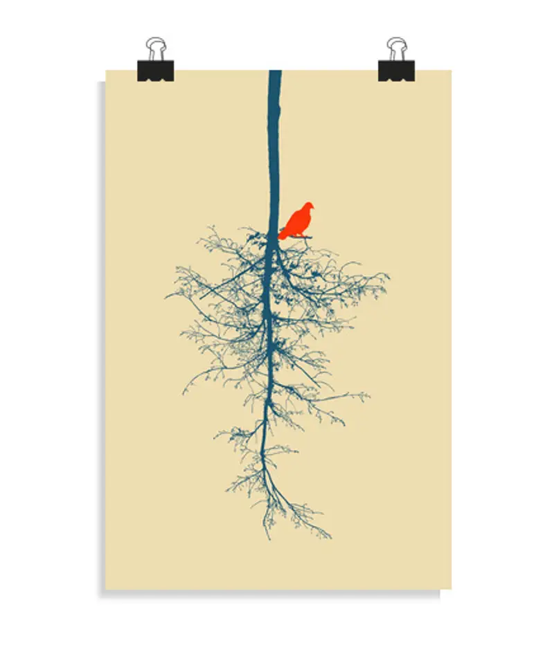 Poster verticale 2:3 - (20 x 30 cm) uccello libero
