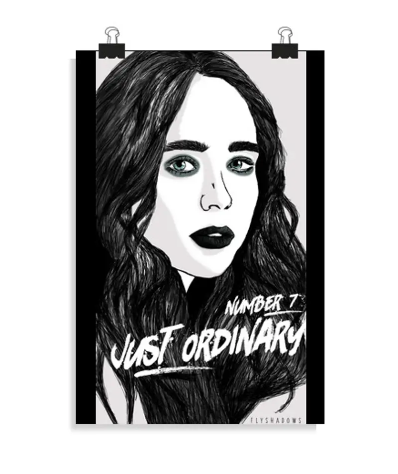 Poster verticale 2: 3 - (20 x 30 cm) umbrella academy numero 7