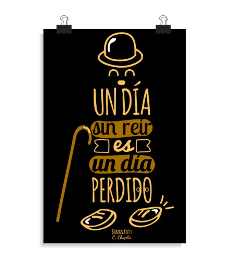 Poster verticale 2:3 - (20 x 30 cm) un giorno senza ridere