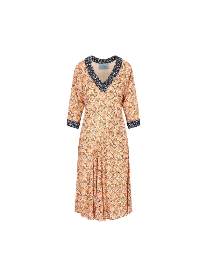 Abito In Seta ARANCIONE